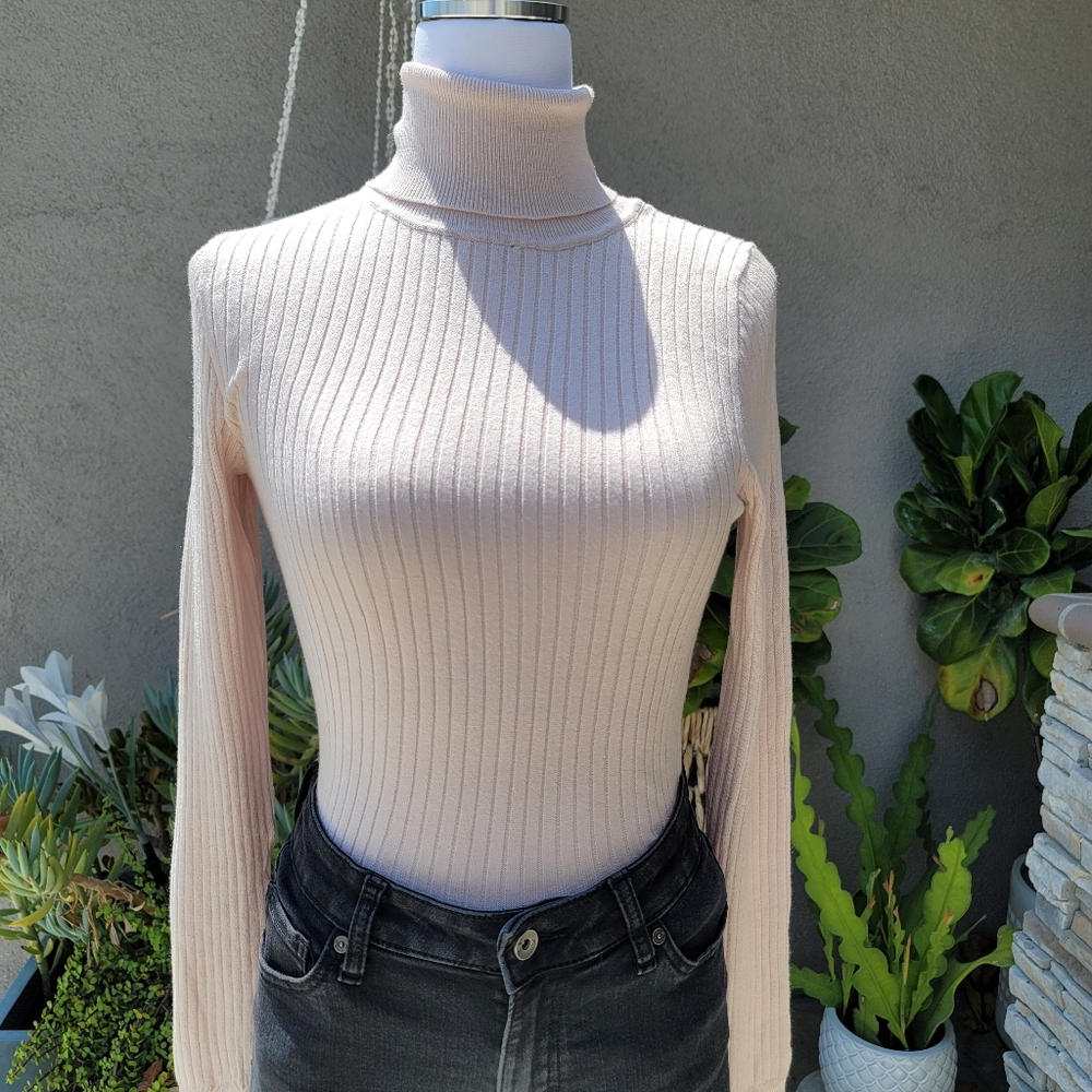 Ribbed turtleneck